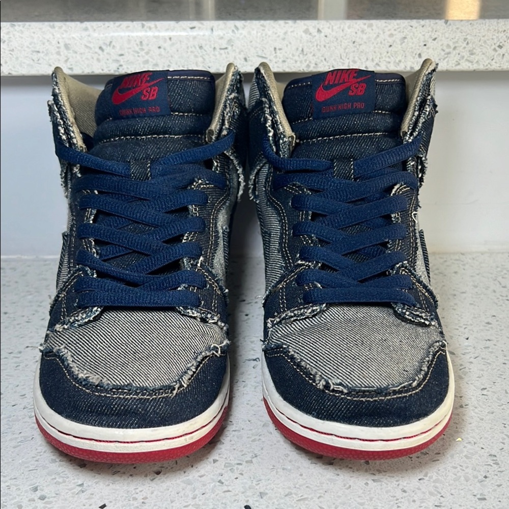Nike SB Dunk High Reese Forbes Denim Size 6.5